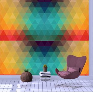 Colorful Geometric Shapes Wall Mural