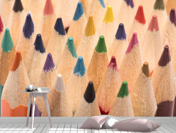 Colorful Pencils Wall Mural