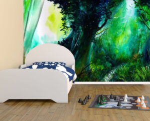 Dangerous Forest Painting Wall Mural