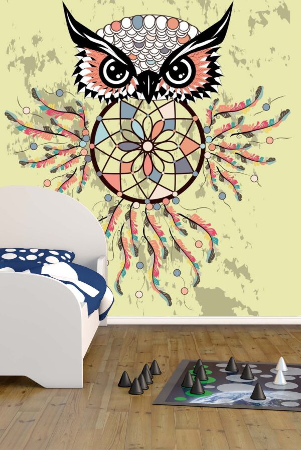 Dream Catcher Calm Owl Wall Mural