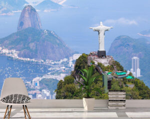 Famous Christ Redeemer Rio Wall Mural