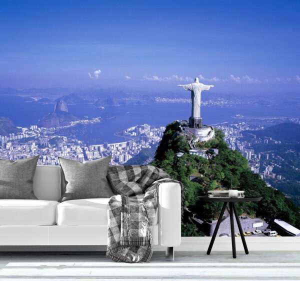 Famous Christ the Redeemer Rio Wall Mural