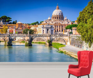 Famous Vatican Dome of St.Peter Basilica Wall Mural