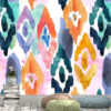 Fine Watercolor Pattern Wall Mural