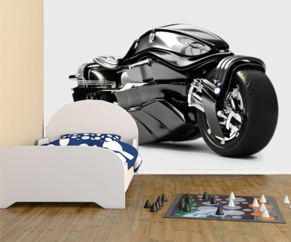 Futuristic Speedy Motorcycle Wall Mural