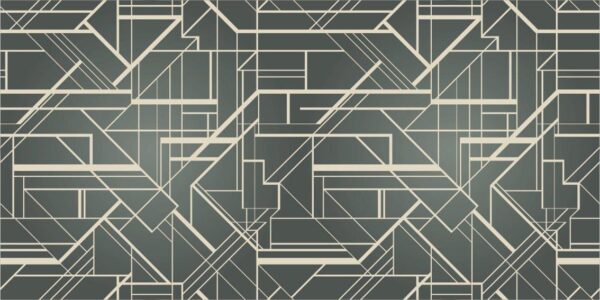 Art deco geometric pattern Wall Mural