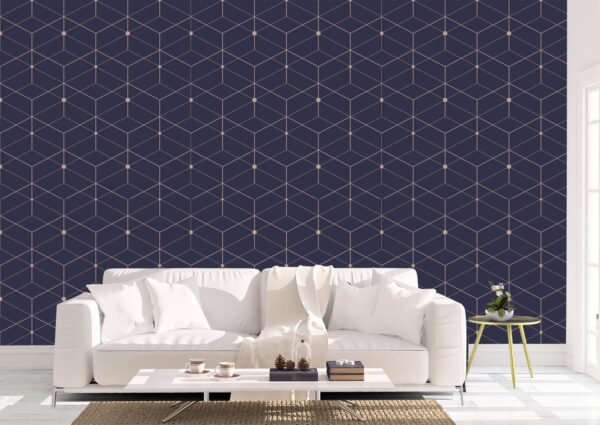 Geometric Gold Texture Wall Mural