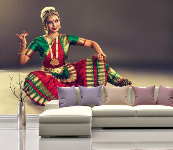 Great Indian Dancing Posture Wall Mural