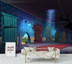 Hallway in Magical Worlds Wall Mural
