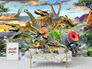 Predators, Dinosaurs, Wall mural,