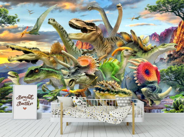 Predators, Dinosaurs, Wall mural,