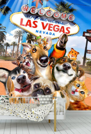 Howard Robinson's Dogs at Las Vegas Wall Mural