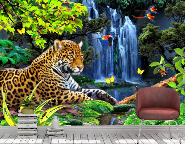 Howard Robinson's Jaguar Jungle Wall Mural
