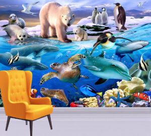 Howard Robinson's Oceans of Life Wall Mural