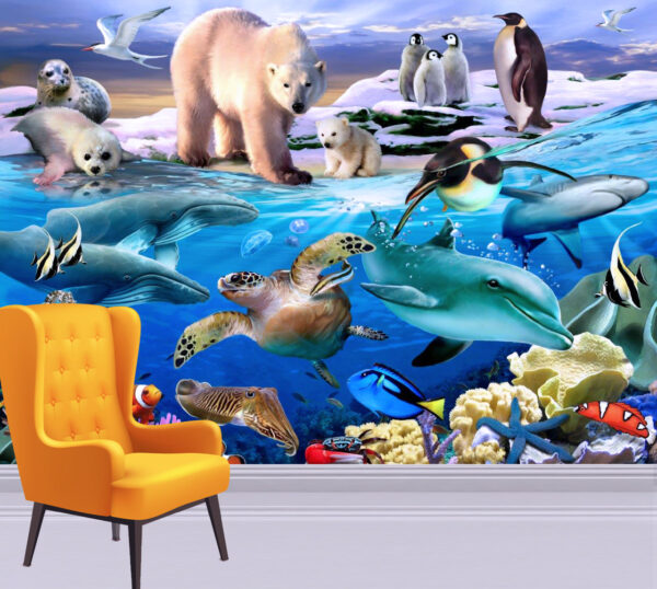 Howard Robinson's Oceans of Life Wall Mural