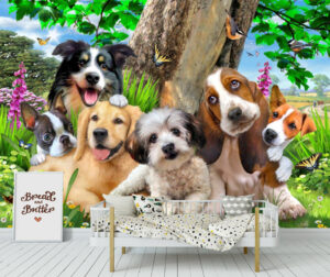 Howard Robinson's Puppy Pals Wall Mural