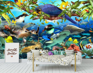 Howard Robinson's Saltwater Life Wall Mural