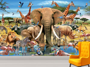 Howard Robinson's African Wild Life Wall Mural