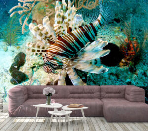 Light Dark Sea Fish Wall Mural