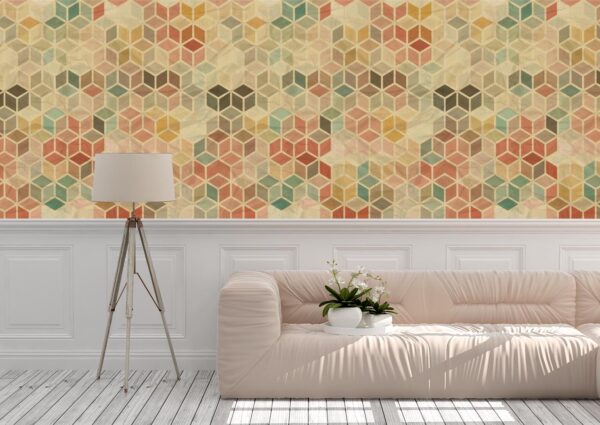 Light Seamless Retro Pattern Wall Mural