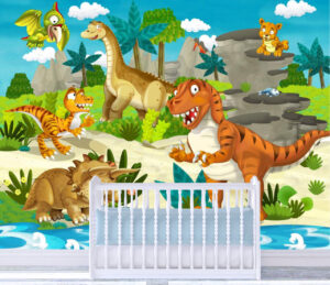 Magical Dinosaur Land Wall Mural