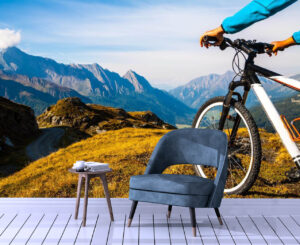 Mountain Bike & Summer Alpine Wall Mural