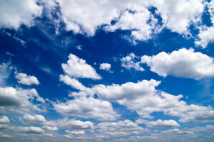 Blue sky with Calm Clouds Wall Mural