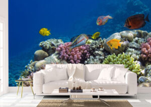 Natural Tropical Fish Wall Mural