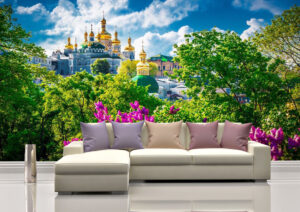 Old Beautiful Castle in Kiev Wall Mural