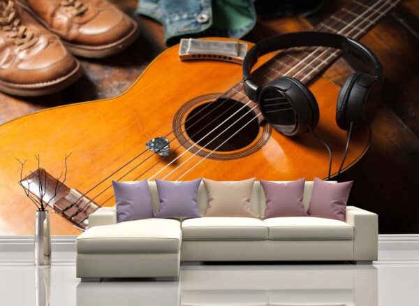 Nice Classic Guitar Wall Mural