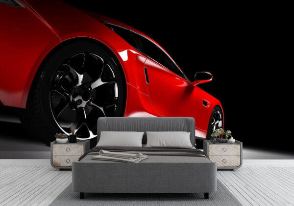Classic Red Sports Car Wall Mural