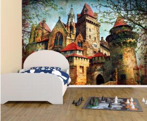 Scary Castle from a Fairy Tales Wall Mural