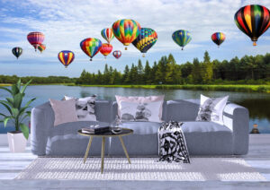 Hot Air Balloon, festival, Spanish, Wall mural