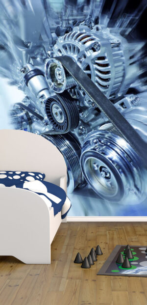 Super Car Engine Wall Mural