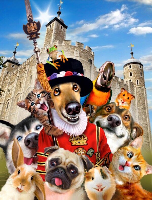 Howard Robinson's Dogs at Guard Tower of London Wall Mural