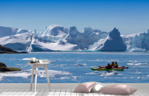 Travellers in Polar Region Adventure Wall Mural