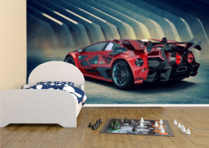 Unique Fast Sports Car Wall Mural