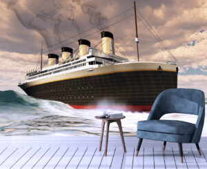 Very Big Steamer Ship Wall Mural