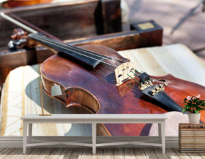Violin and Fiddle Stick Wall Mural