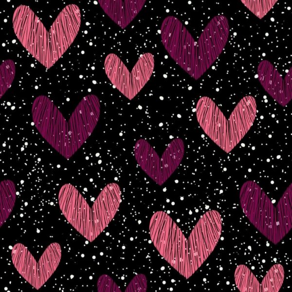 Cute Hearts Wall Mural