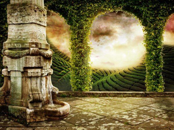 Calm Mystic Landscape Wall Mural