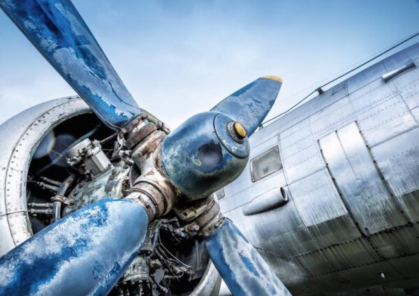 Broken Vintage Propeller Of Plane Wall Mural