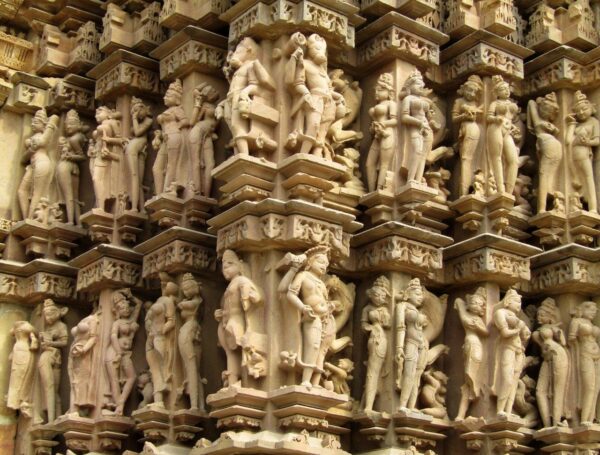 Famous Khajuraho Temple Sculpture Wall Mural