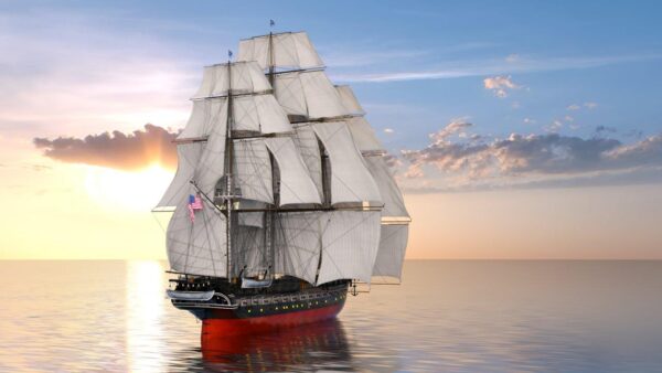 Big Sailing Boat Wall Mural