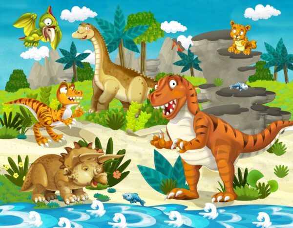 Magical Dinosaur Land Wall Mural