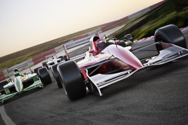 Furious Red F1 Race Car Wall Mural