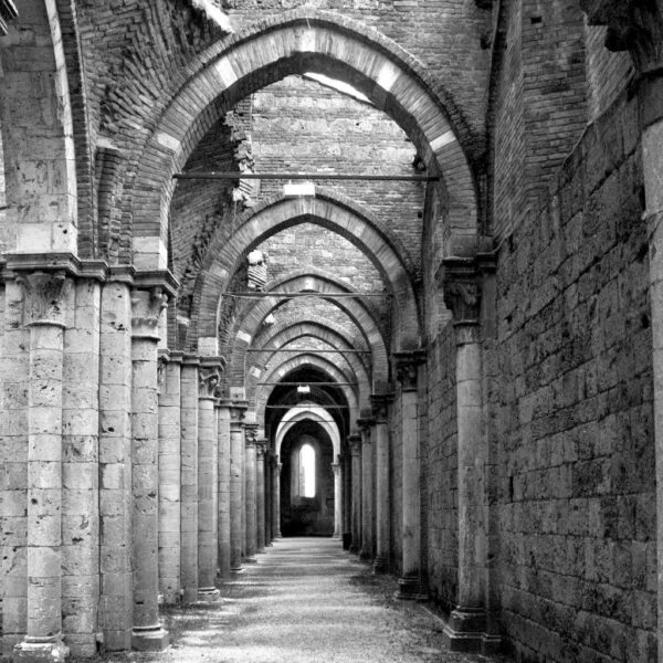 Old Church Ruins Colonnade Wall Mural