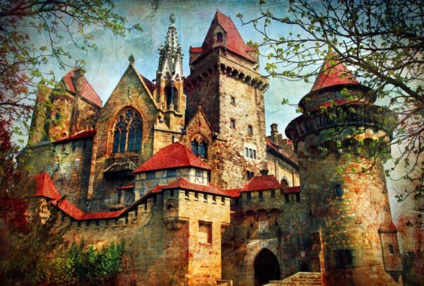 Scary Castle from a Fairy Tales Wall Mural