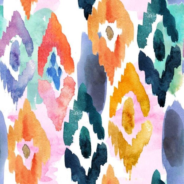 Fine Watercolor Pattern Wall Mural