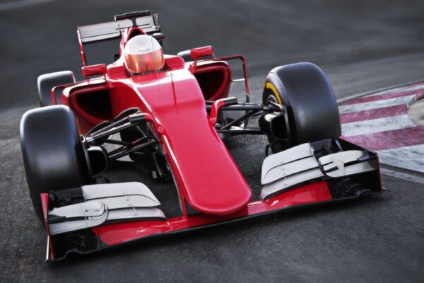 Hot F1 Red Sports Car Wall Mural